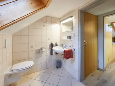 Blick in das Badezimmer