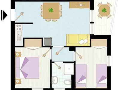 Ferienwohnung für 6 Personen (55 m²) in Bibione 4/10