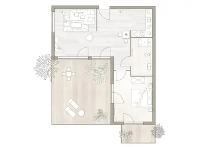 Ferienwohnung für 2 Personen (80 m²) in St. Peter-Ording 3/6