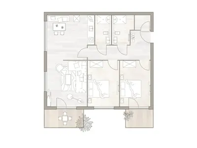 Ferienwohnung für 4 Personen (84 m²) in St. Peter-Ording 3/6