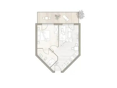 Ferienwohnung für 2 Personen (45 m²) in St. Peter-Ording 3/6