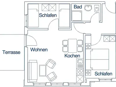 Ferienwohnung für 4 Personen (50 m²) in Bansin (Seebad) 9/9