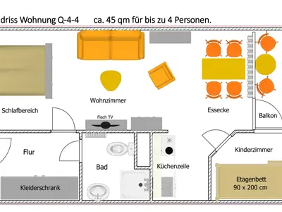 Ferienwohnung für 4 Personen (45 m²) in Heiligenhafen 3/10