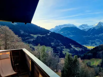 Ausblick vom Balkon Richtung Hochjoch