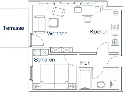 Ferienwohnung für 2 Personen (40 m²) in Bansin (Seebad) 8/8
