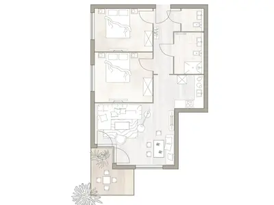 Ferienwohnung für 4 Personen (69 m²) in St. Peter-Ording 3/6