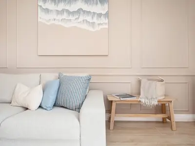 Wohnzimmer mit Dekoratives Detail