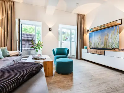 Wohn / Essbereich: TV, Netflix, Essbereich, W-LAN, Zugang zum Terrasse
