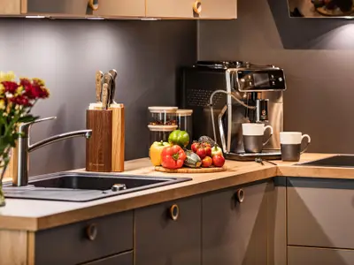 Vollausgestattete Küche: Kaffeemaschine