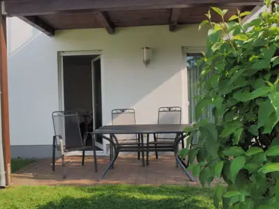 Blick auf die Terrasse