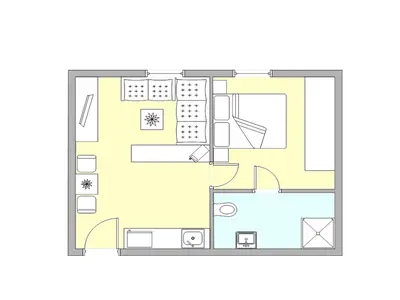 Grundriss Apartment Atlantic