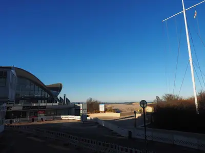 Blick Richtung Teepott und Düne