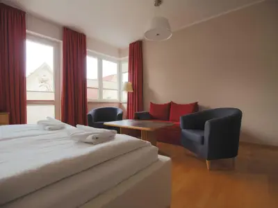 Blick auf Sitzgruppe