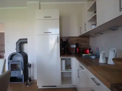 Kamin im Wohn-Küchenzimmer