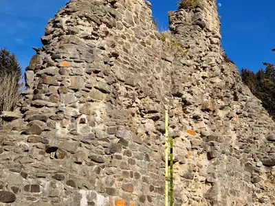 Die Burgruine von Burgberg