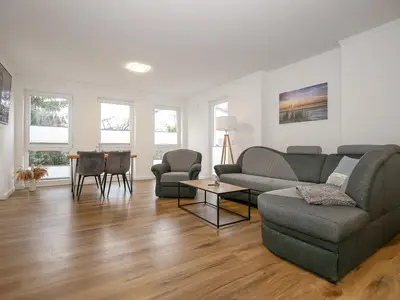 Blick in das Wohnzimmer