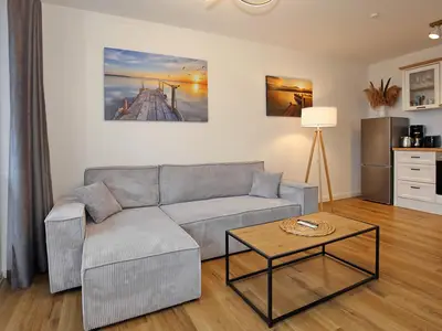 Wohnbereich mit Schlafsofa