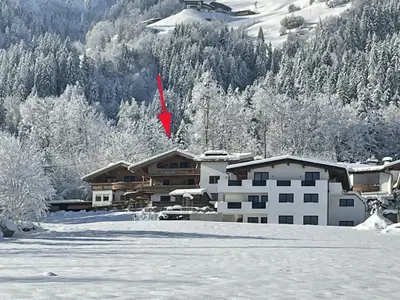 Außenseite Ferienhaus [Winter]