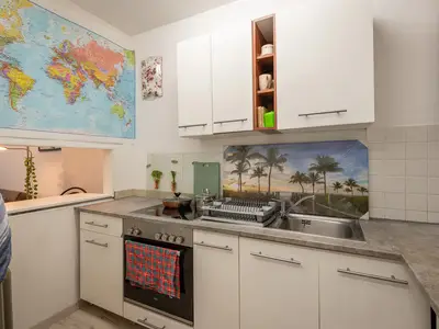 Küche in der Ferienwohnung