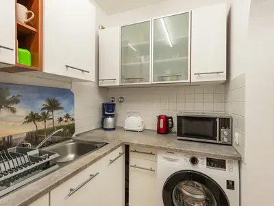 Küche in der Ferienwohnung