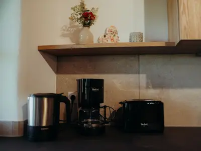 Wasserkocher, Kaffeemaschine und Toaster