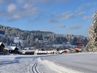 Hausansicht von der Loipe aus