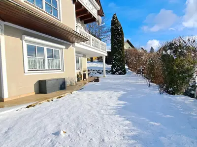 Erholung mit Wintersonne und Schnee