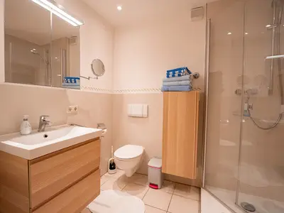 Blick ins Badezimmer