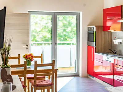 Wohnküche Ferienwohnung Dirndl Beim Huber