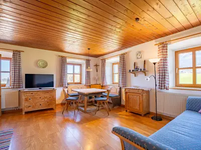 Essecke im Wohnzimmer