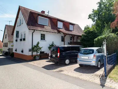 Parkplatz und Gebäudeansicht