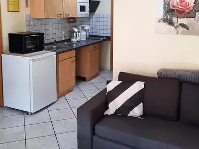 Blick auf Küchenzeile