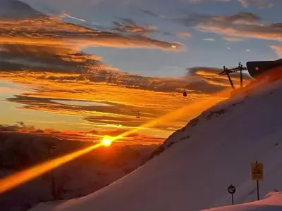 Sonnenuntergang Gletscher