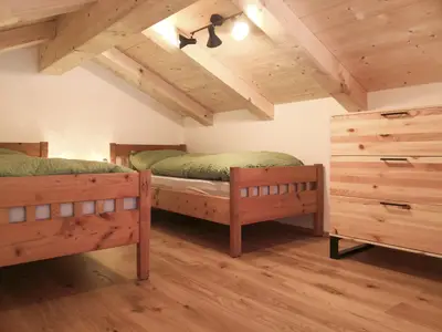 Schlafbereich in der Galerie