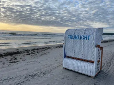 Strandkorb am Strand