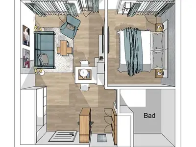 Ferienwohnung für 3 Personen (40 m²) in Nordhorn 10/10