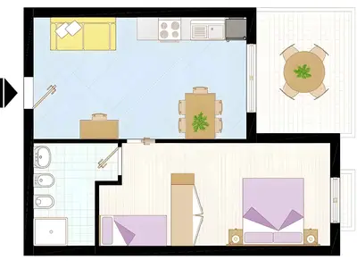 Ferienwohnung für 6 Personen (35 m²) in Bibione 2/10