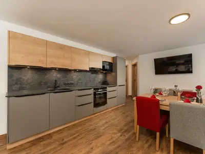 Voll ausgestattete Küche