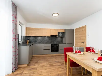 Voll ausgestattete Küche