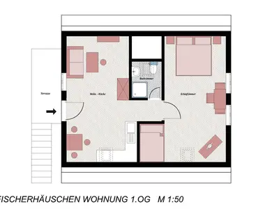 Ferienwohnung für 3 Personen (47 m²) in Baltrum 10/10