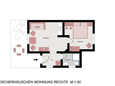 Ferienwohnung für 2 Personen (39 m²) in Baltrum 7/7