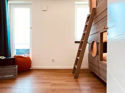 Schlafzimmer mit Etagenbett