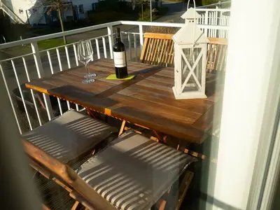 Balkon am Wohnzimmer