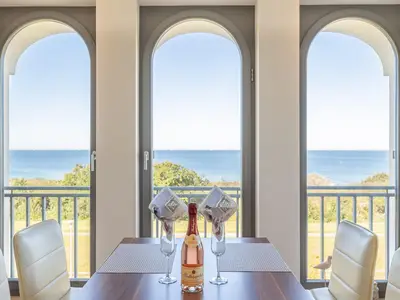 Küche mit Meerblick