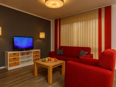 Wohnbereich-Abendstimmung