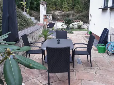 Terrasse Wohnung Mandelblüte
