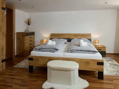Schlafzimmer Ferienwohnung Naturblick