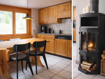 Küche, Schwedenofen