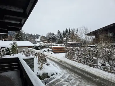 Aussicht vom Ferienhaus [Winter]