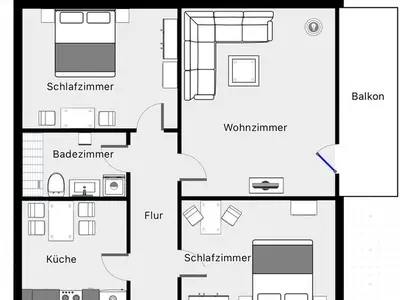 Ferienwohnung für 4 Personen (80 m²) in Emden 7/10
